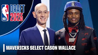 The Dallas Mavericks select Cason Wallace with No 10 overall pick for the OKC Thunder  NBA Draft [upl. by Yerak212]