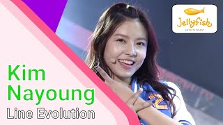 Produce 101 Kim Nayoung  Line Evolution [upl. by Yruj]