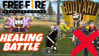 Healing battle  end of maxim and notora grandmaster lobby Garena free fire 🔥battleroyalegame [upl. by Annaillil250]