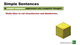 Grammar Lesson Simple and Compound Sentences [upl. by Euqinorev231]