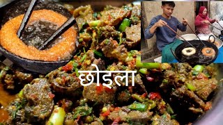 JIMBA BRO ko Selroti atinai babal 👍newari choila set piro twakka hami dinu Jana [upl. by Rezal]