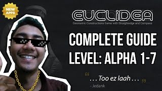 Euclidea Walkthrough  Alpha Level 17 Complete Guide  Solution [upl. by Inajar]