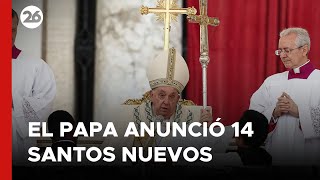 El papa Francisco proclamó 14 nuevos santos entre ellos los “mártires de Damasco” [upl. by Christmann]