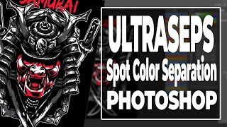 SPOT COLOR SEPARATIONS using ULTRASEPS in PHOTOSHOP [upl. by Clerk]