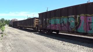 NS C07 Local manifest departs Homestead off the lead 7224 SD40E and SD60E 121 cars to Conway [upl. by Ahsha323]