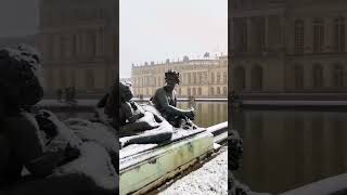 Versailles sob a neve versailles neve snow neige winter hiver inverno invernonaeuropa [upl. by Bandeen567]