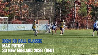 Max Putney  2026 Goalie  2024 3D Fall Classic [upl. by Mose]