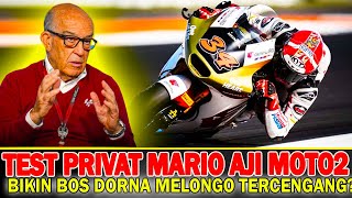 Mario suryo aji melesat test moto2 veda Ega pratama AP 250RR dipilih dorna promosi ke redbull [upl. by Aehsrop]