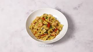 Pasta con Gambas y Champiñones ¡Sabor Irresistible en Minutos 🍝🦐🍄 [upl. by Derwood570]