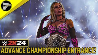 WWE 2K24  How to Enable Advance Championship Entrances [upl. by Emmerie]