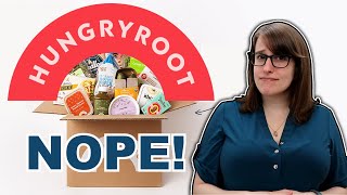 Is HungryRoot Actually Affordable Hungry Root Vegan Meal Box Review [upl. by Christabelle]