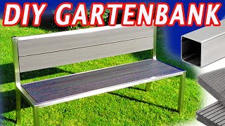 Gartenbank selber bauen aus Edelstahl amp WPC 🤩 [upl. by Tybie207]