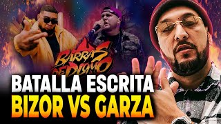 💀 GARZA LE SABE A LAS ESCRITAS 💀  PIEZAS REACCIONA A BIZOR VS GARZA  BARRAS DE PLOMO [upl. by Elda]