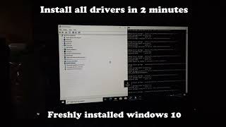 Windows 10  Install all Drivers in less than 2 minutes  Power of backup batch restore [upl. by Anirret]