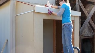 How to Build a Lean To  Trim and Insulation Part 2 [upl. by Levi443]