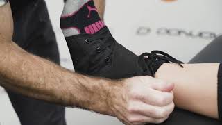 How To Fit the DonJoy Sports Stabilizing Pro Ankle Brace  SSPC [upl. by Daly]