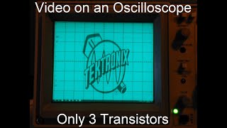 How to displayplay videogames on an Oscilloscope composite to xyz converter only 3 transistors [upl. by Nnair853]