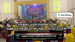 ceremoni penyerahan rumah syukur layak huni shiddiqiyyah  Malang Kota [upl. by Dolorita221]