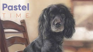 Spaniel in Soft Pastel  Timelapse [upl. by Nnaeiluj704]