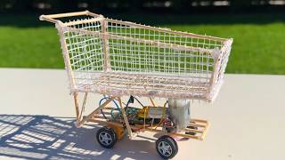 How to Make Amazing Shopping Cart RC Car  Cool things to make at home  DIY Realistic Miniature [upl. by Sonahpets641]