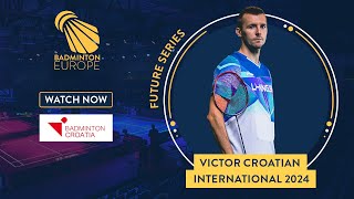 Qualifications  Court 1  VICTOR Croatian International 2024 [upl. by Doralyn145]