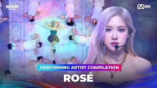 2024MAMA Performing Artist Compilation  ROSÉ [upl. by Aknahs591]