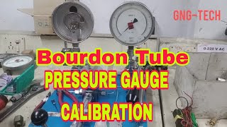 Pressure gauge calibration procedure Bourdon Tube [upl. by Hattie913]