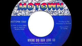 1964 HITS ARCHIVE Where Did Our Love Go  Supremes a 1 record [upl. by Hedveh]