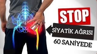 SİYATİK AĞRISINDAN 60 SANİYEDE KURTUL Siyatik Ağrısı Nasıl Geçirilir fizyoterapistmacide [upl. by Ilrahs581]