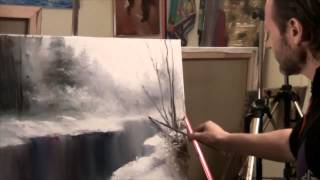 FREE Full video quotsnowquot painter Igor Sakharov [upl. by Enimzzaj]