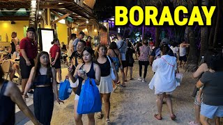 Boracay Nightlife 🇵🇭  4K Night Scenes in Boracay island Philippines 2024 [upl. by Krystin]