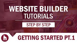 Getting Started in Website Builder  Part 1 [upl. by Delahk885]