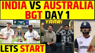 🔴INDIA VS AUSTRALIA DAY 1  BORDER GAVASKAR TROPHY LETS START KISME KITNA HAI DUM [upl. by Yhtommit]