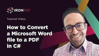 How to Convert DOCX to PDF Using C  IronPDF [upl. by Lupiv]