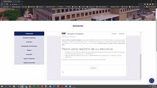 Tutorial para presentación de denuncias en línea [upl. by Htelimay]