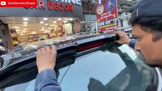 TATA PUCNH  rear spoiler  chrome kit full accessories installation [upl. by Bayly909]