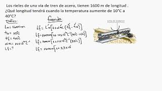 Dilatación lineal  Explicación  Ejercicio resuelto 05 [upl. by Ewen]