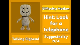 How to get Talking Bighead  Find the Big Heads Roblox [upl. by Kcirddahc]