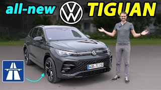 allnew VW Tiguan RLine Autobahn driving REVIEW [upl. by Assile151]