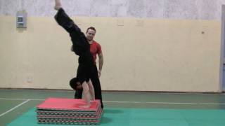 ACROBATICA  Flic Flac Tutorial How to Do a Back Handspring 77 [upl. by Eilama]