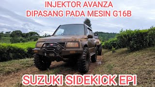 INJEKTOR NOZZEL AVANZAXENIA UNTUK MODIFIKASI SIDEKICK  VITARA EPI ENGINE G16B [upl. by Natsirc]