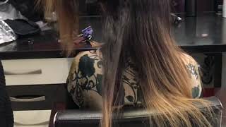 Balayage Haar färben Hair color Olaplex schneiden blondieren [upl. by Ecinerev]