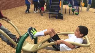 Ridgedale students get new playground [upl. by Epotimet567]