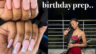 birthday PREP by me   braids  nails… [upl. by Handy]