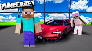 Stealing Cars from Minecraft in GTA 5 [upl. by Nellak331]