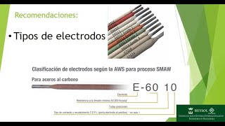 Tipos de electrodos SMAW [upl. by Harrus]