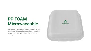 Amylum’s EcoFriendly PP Foam Containers Microwave Safety [upl. by Tuorah]