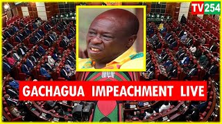 LIVE  Gachagua impeachment happening now in Parliament [upl. by Nevek232]