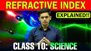 What is Refractive Index Class 10 Light Concept and Numericals  Prashant Kirad [upl. by Ttayw]