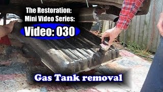 62 Fairlane Original Gas Tank Removal [upl. by Maice]